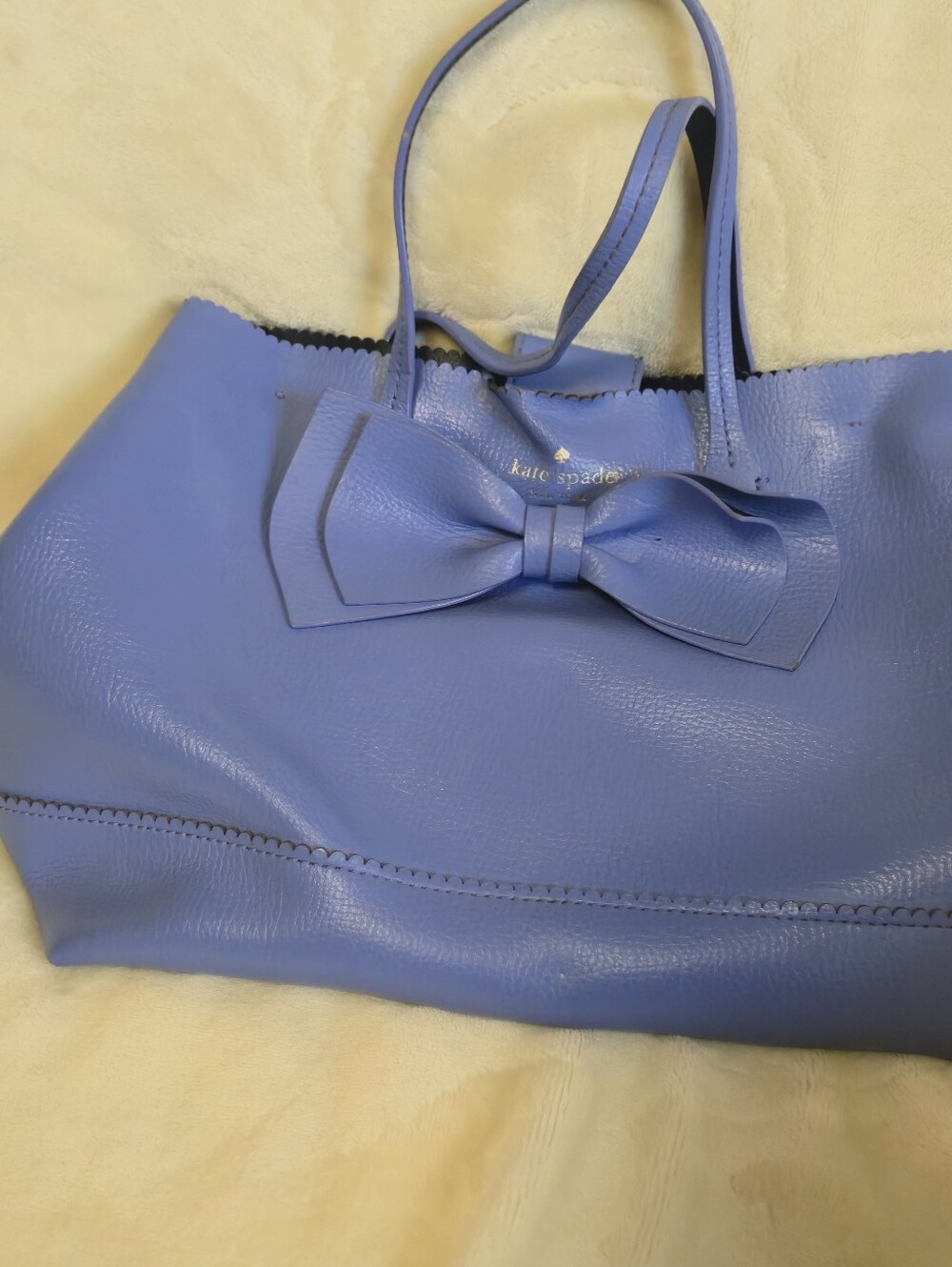 kate spade periwinkle bow tote